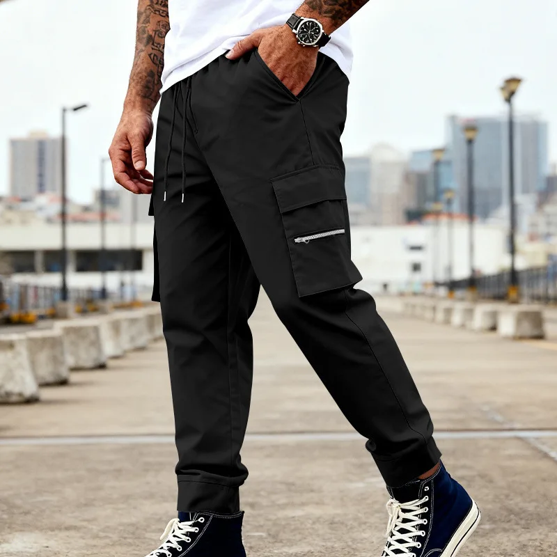 Men Cargo Pants Elastic Waist Drawstring Casual Joggers
Men Cargo Pants Elastic Waist Drawstring Casual Joggers