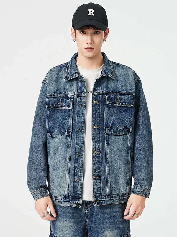 Retro American Sle Men's Denim Jaet Casual Worn-In Wa Loose Fit Versatile Workwear Jaet Trendy Spring Autumn New Arrival
Retro American Sle Men's Denim Jaet Casual Worn-In Wa Loose Fit Versatile Workwear Jaet Trendy Spring Autumn New Arrival