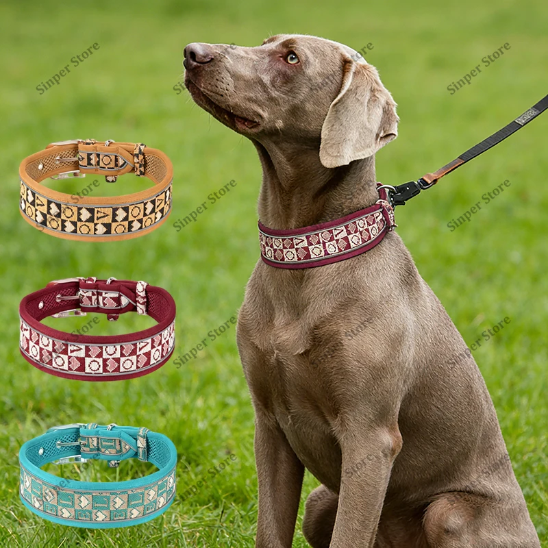 Dog Collar for Large Dogs and Adjustable, Reflective Wide Heavy Duty Pet Collars with Durable Metal Belt Buckle for Walking
Dog Collar for Large Dogs and Adjustable, Reflective Wide Heavy Duty Pet Collars with Durable Metal Belt Buckle for Walking