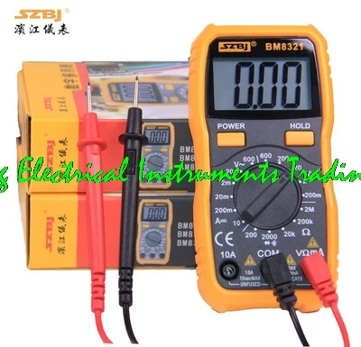 SZBJ BM8321/BM8322 pocket-sized Digital Multimeter 3 1/2 ,maximum display:1999 Prevent short circuit burnout
SZBJ BM8321/BM8322 pocket-sized Digital Multimeter 3 1/2 ,maximum display:1999 Prevent short circuit burnout