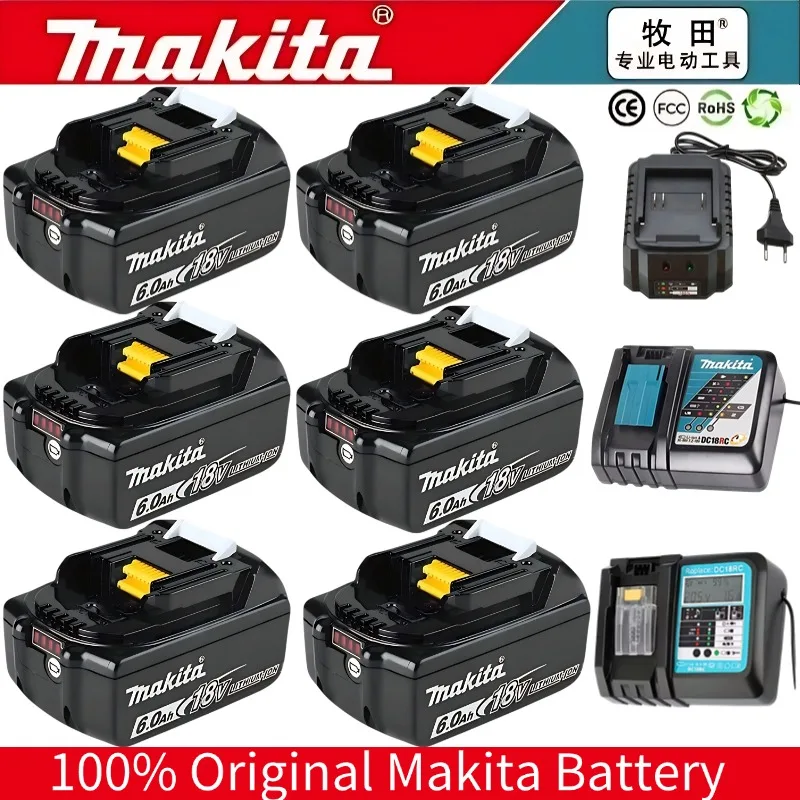 100% оригинальная аккумуляторная батарея Makita 18 В 6,0 Ач, для Makita BL1830 BL1830B BL1840 BL1840B BL1850 BL1850B аккумулятор для электроинструментов
100% оригинальная аккумуляторная батарея Makita 18 В 6,0 Ач, для Makita BL1830 BL1830B BL1840 BL1840B BL1850 BL1850B аккумулятор для электроинструментов