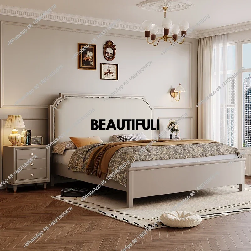 Adult Beige Modern Double Bed Luxury Frame Teen High Wooden Frames Double Bed Bedroom Queen Big Cama De Casal Home Furniture
Adult Beige Modern Double Bed Luxury Frame Teen High Wooden Frames Double Bed Bedroom Queen Big Cama De Casal Home Furniture