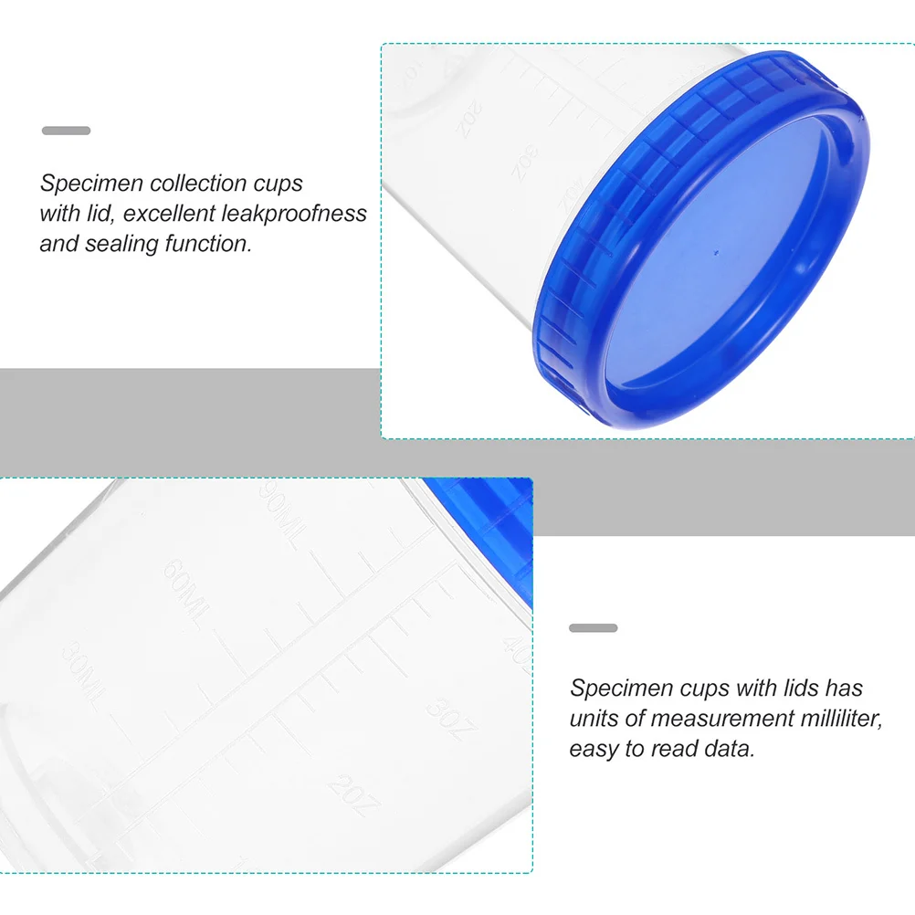 20pcs Specimen Cups 120Ml Leak-Proof Screw Lid Clear Graduated Measurement For Laboratory Testing Sample Collection Urine
20pcs Specimen Cups 120Ml Leak-Proof Screw Lid Clear Graduated Measurement For Laboratory Testing Sample Collection Urine