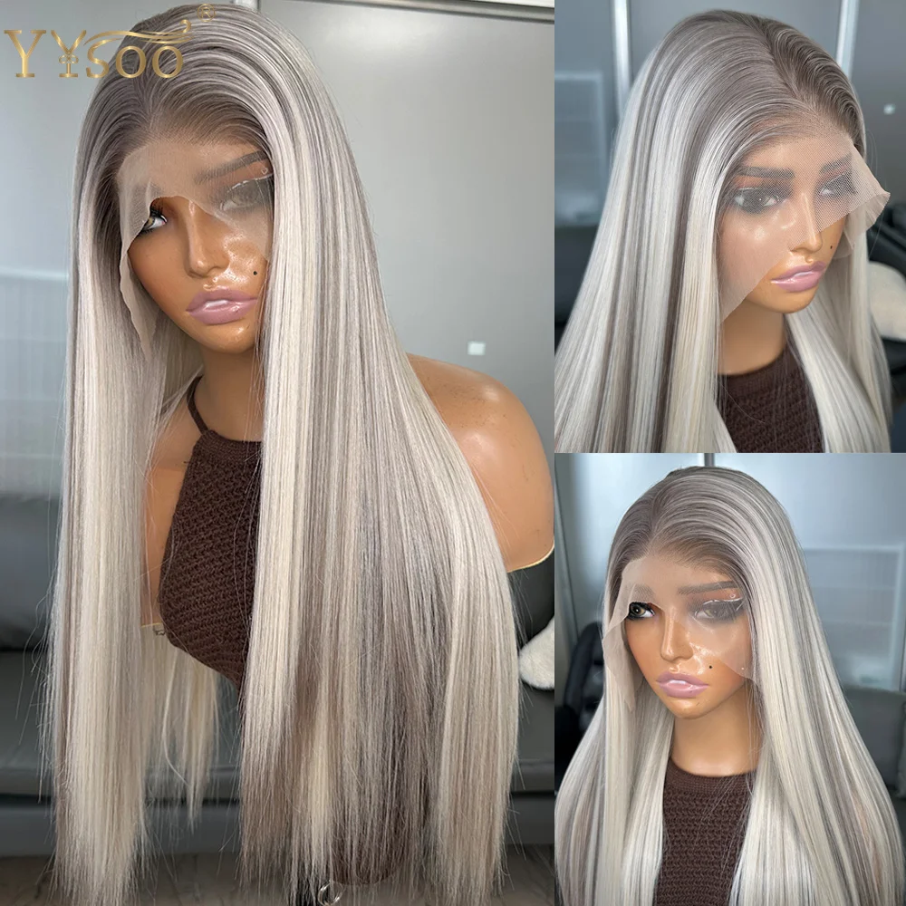 Длинные темные корни Ombre Highlight Прямой бесклеевой синтетический термостойкий сменный парик 13X6 Futura Парики фронта шнурка для женщин
Длинные темные корни Ombre Highlight Прямой бесклеевой синтетический термостойкий сменный парик 13X6 Futura Парики фронта шнурка для женщин