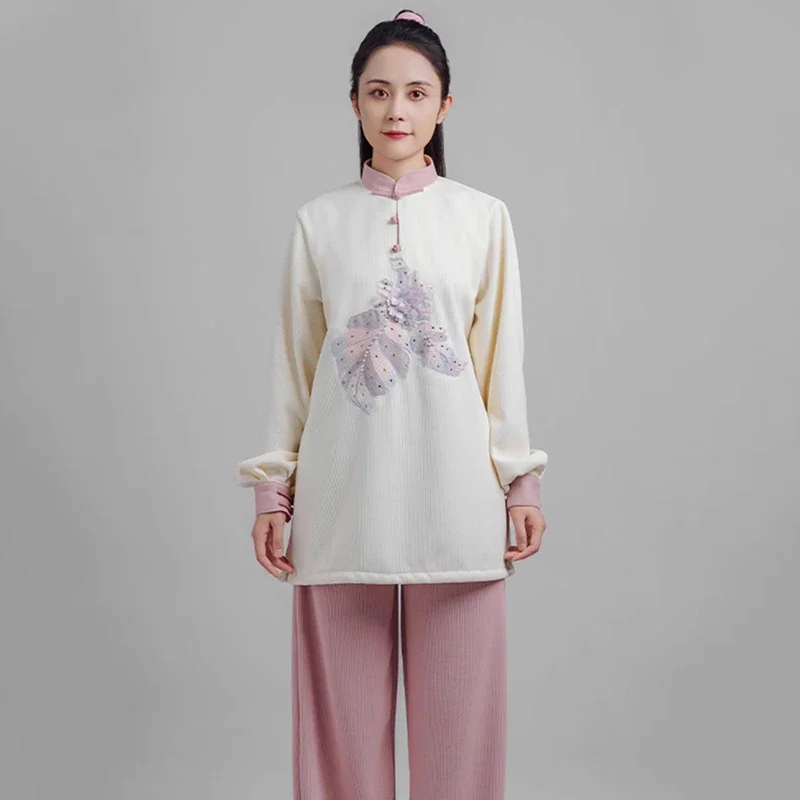 Kun Master Thicken New Fabric Taichi Uniform Winter Martial Arts Suit Elegant Kung Fu Clothes for Women Lightweight and Warm
Kun Master Thicken New Fabric Taichi Uniform Winter Martial Arts Suit Elegant Kung Fu Clothes for Women Lightweight and Warm