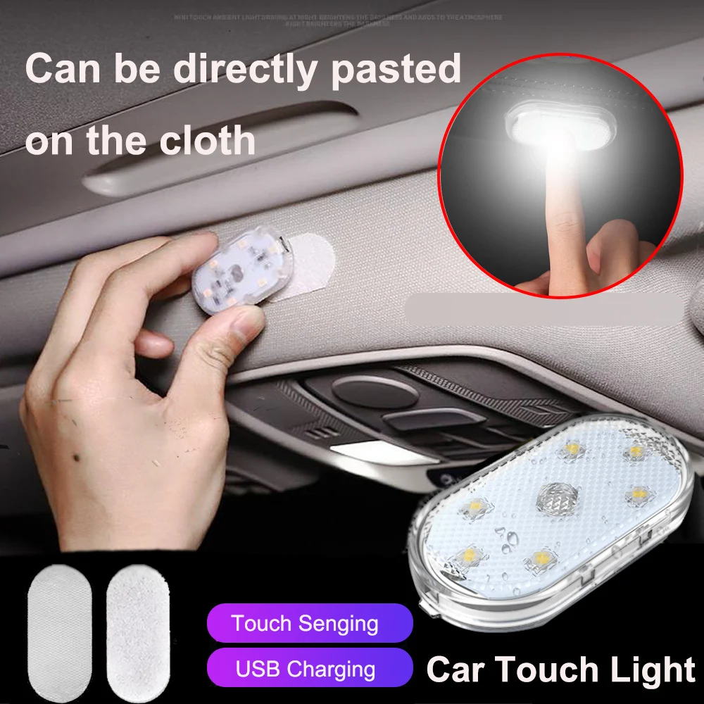 Mini Car Touch Light 6LED High Bright Auto Interior Reading Lamp LED Car Styling Night Light Ambient Light Rechargeable
Mini Car Touch Light 6LED High Bright Auto Interior Reading Lamp LED Car Styling Night Light Ambient Light Rechargeable
