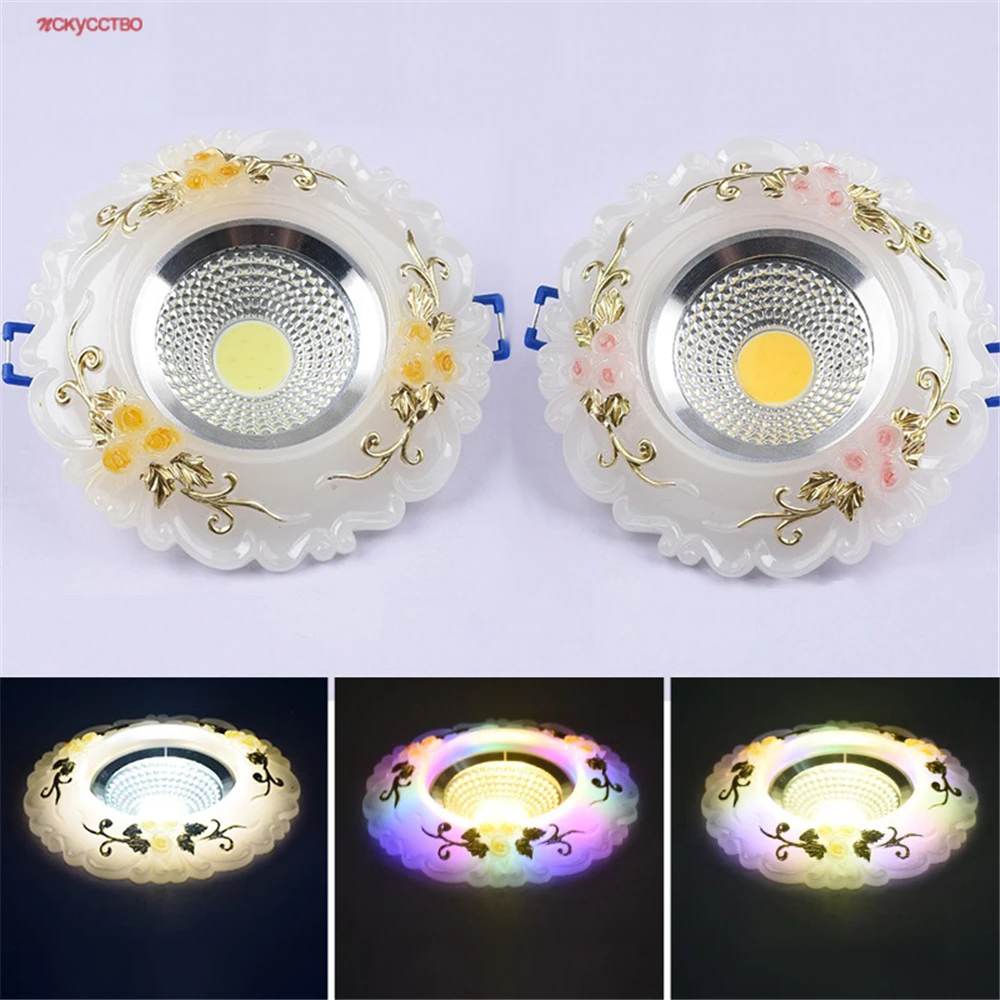 Resin Jade Carving Golden Lace Flower Led Ceiling Lamp Interior Dining Room Loft Foyer Retro Recessed Rgb Spotlights 3W 5W 220V
Resin Jade Carving Golden Lace Flower Led Ceiling Lamp Interior Dining Room Loft Foyer Retro Recessed Rgb Spotlights 3W 5W 220V