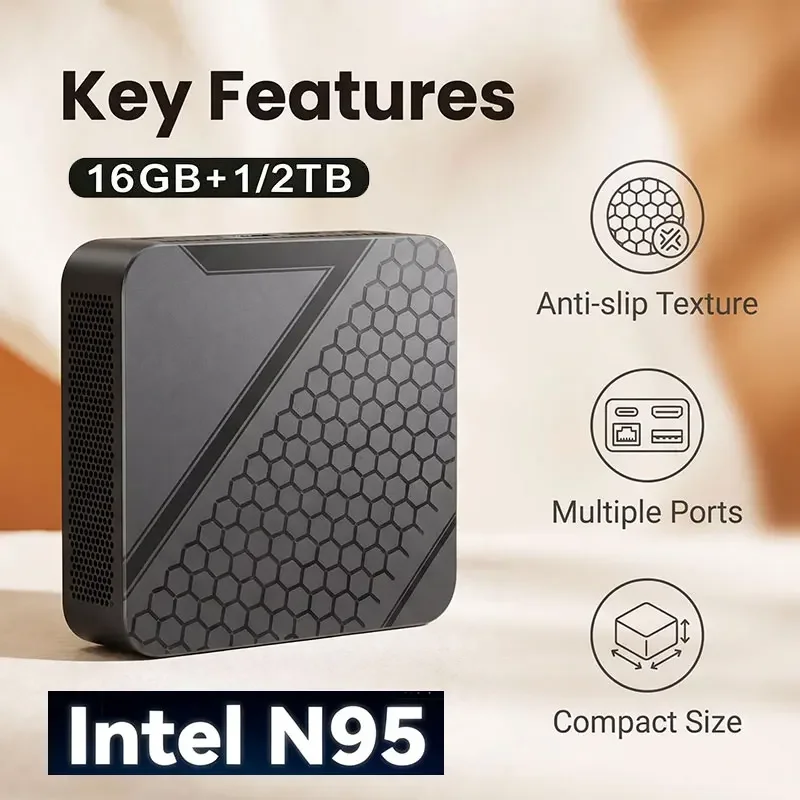 2026 New Mini PC Computer Intel Core N95 8GB16GB RAM 1TB 2TB M.2 SSD WiFi6 BT5.2 4K HD Portable Desktop PC
2026 New Mini PC Computer Intel Core N95 8GB16GB RAM 1TB 2TB M.2 SSD WiFi6 BT5.2 4K HD Portable Desktop PC