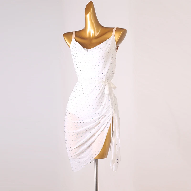 White Diamond Latin Dance Competition Open Back Rumba Cha Performance Dress New Line
White Diamond Latin Dance Competition Open Back Rumba Cha Performance Dress New Line