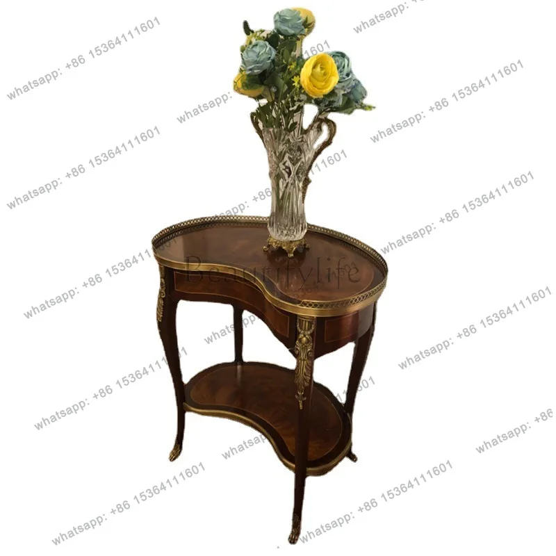 Curved corner few luxury British flower stand peach blossom core tree branch veneer European neoclassical furniture
Curved corner few luxury British flower stand peach blossom core tree branch veneer European neoclassical furniture