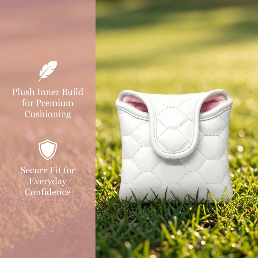 Golf Accessory PU Leather Golf Putter Headcover Diamond Quilted Soft Lining Mallet Putter Cover Mallet Head Cover Course Play
Golf Accessory PU Leather Golf Putter Headcover Diamond Quilted Soft Lining Mallet Putter Cover Mallet Head Cover Course Play