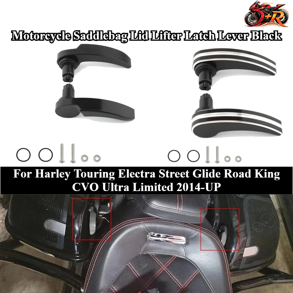 For Harley Touring Electra Street Glide Road King CVO Ultra Limited 2014-UP Motorcycle Saddlebag Lid Lifter Latch Lever Black
For Harley Touring Electra Street Glide Road King CVO Ultra Limited 2014-UP Motorcycle Saddlebag Lid Lifter Latch Lever Black
