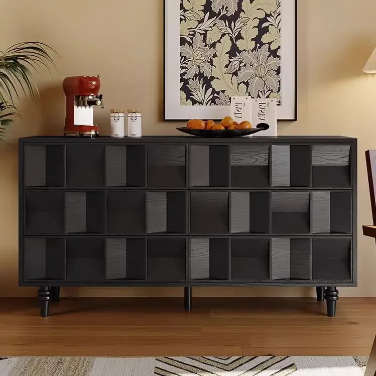 -for Hot Sale Modern Sideboard Wooden Storage Cabinet Simple Hallway Chest of Drawers Black Wood Storage Living Room Cabinets
-for Hot Sale Modern Sideboard Wooden Storage Cabinet Simple Hallway Chest of Drawers Black Wood Storage Living Room Cabinets