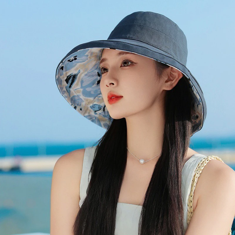 Fashion Ladies Spring Summer Wide Brim Sun Hat Women Casual Daily Travel Beach Reversible Bucket Hat Girls Sports Panama Hats
Fashion Ladies Spring Summer Wide Brim Sun Hat Women Casual Daily Travel Beach Reversible Bucket Hat Girls Sports Panama Hats