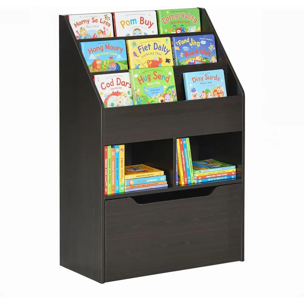 Children's Multi-Tier Bookshelf Organizer for Storage and Playroom, Brown
Children's Multi-Tier Bookshelf Organizer for Storage and Playroom, Brown