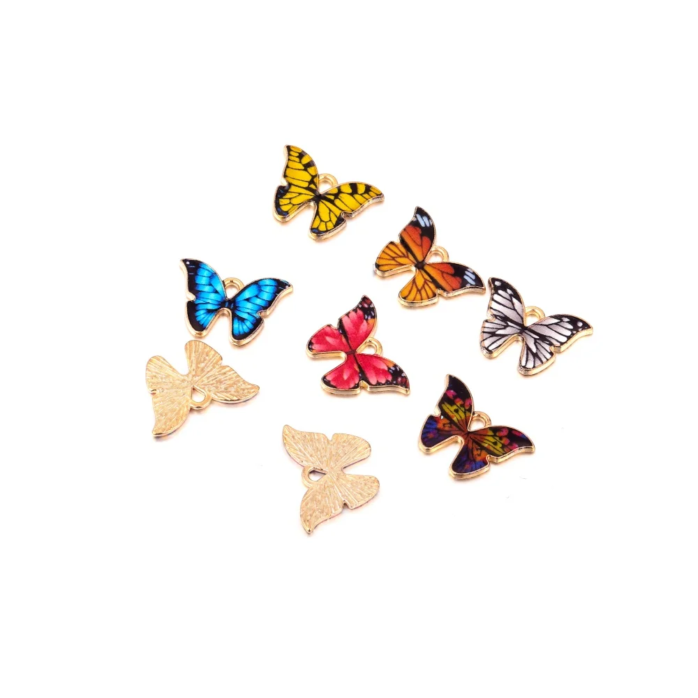 10Pcs/lot Enamel Alloy Metal Butterfly Charms For DIY Bracelet Necklace Jewelry Making Animal Pendants Finding
10Pcs/lot Enamel Alloy Metal Butterfly Charms For DIY Bracelet Necklace Jewelry Making Animal Pendants Finding
