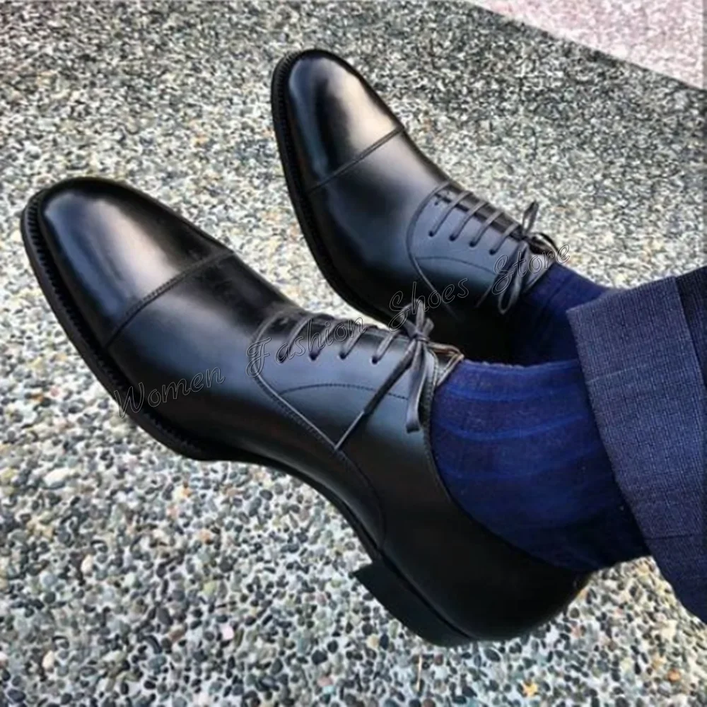 Black Ankle Lace up Men's Boots Chunky Heels Handmade Dress Shoes for Men Casual Shoes Shoes for Men 2025 Size 47 Zapatillas Muj
Black Ankle Lace up Men's Boots Chunky Heels Handmade Dress Shoes for Men Casual Shoes Shoes for Men 2025 Size 47 Zapatillas Muj