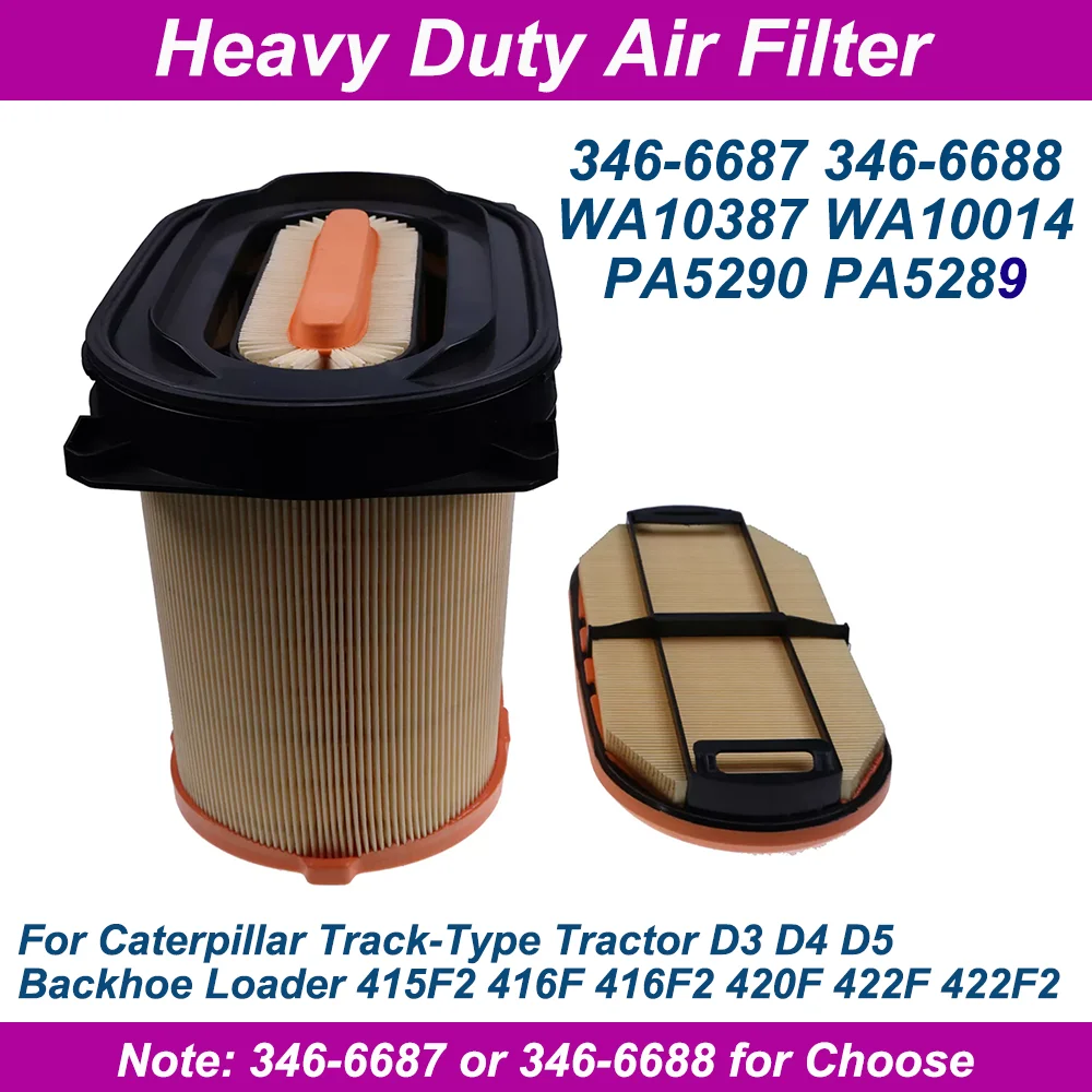 Air Filter 346-6687 346-6688 WA10387 WA10014 PA5290 PA5289 3466687 3466688 For Caterpillar Tractor D3 D4 D5 415F2 416F2 422F2
Air Filter 346-6687 346-6688 WA10387 WA10014 PA5290 PA5289 3466687 3466688 For Caterpillar Tractor D3 D4 D5 415F2 416F2 422F2