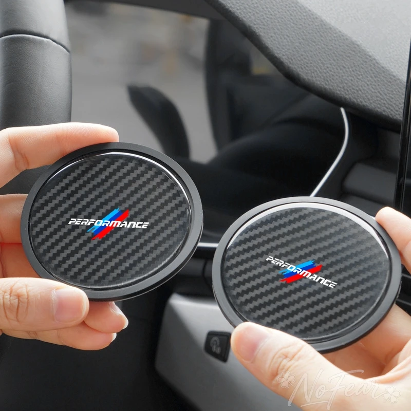 For BMW Performance X1 X3 X4 X5 E46 F20 E60 E39 F10 M1 M2 M3 M6 E87 2pcs Carbon Fiber Non-slip Water Cup Mat Car Silent Coaster
For BMW Performance X1 X3 X4 X5 E46 F20 E60 E39 F10 M1 M2 M3 M6 E87 2pcs Carbon Fiber Non-slip Water Cup Mat Car Silent Coaster