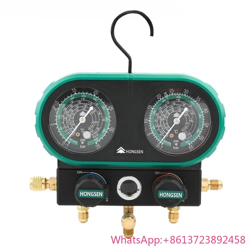Hongsen HS-MVS60-101A fluoride table R410R32 refrigerant liquid double table
Hongsen HS-MVS60-101A fluoride table R410R32 refrigerant liquid double table