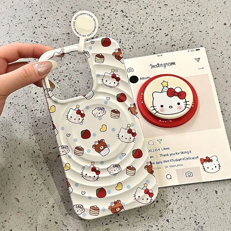 New Kawaii Sanrio Hello Kitty Corrugated Magnetic High Appearance Horizontal Case for iPhone 16 15 14 12 13 11 Pro Max
New Kawaii Sanrio Hello Kitty Corrugated Magnetic High Appearance Horizontal Case for iPhone 16 15 14 12 13 11 Pro Max