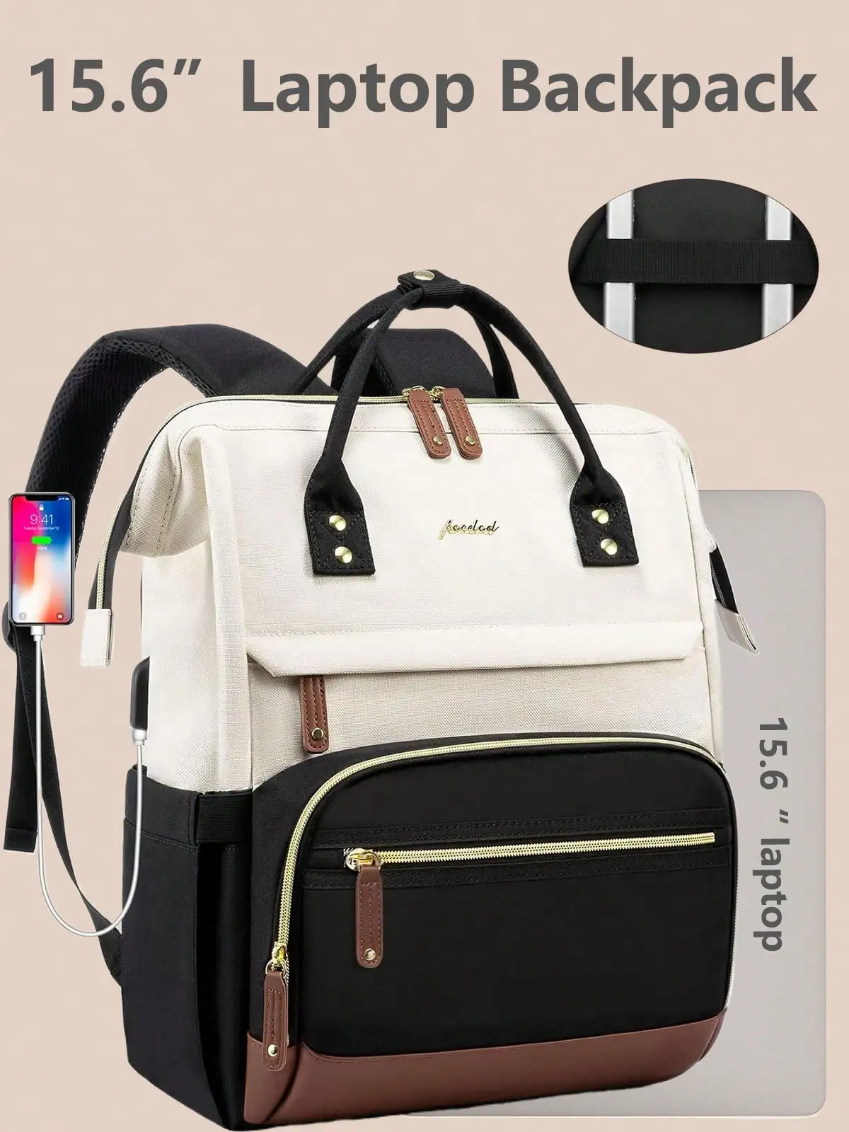 Backpack For Women Work Bags: 15.6 Inch Laptop Backpack Purse Waterproof Backpacks With Charger College Bookbag Casual Busin
Backpack For Women Work Bags: 15.6 Inch Laptop Backpack Purse Waterproof Backpacks With Charger College Bookbag Casual Busin
