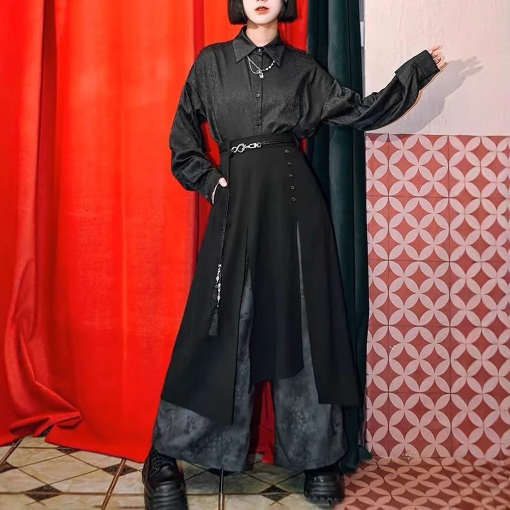 Summer New Unisex Solid Color Wide-Leg Skirt Pants Chinese Retro Fashion Trendy High Street Casual Loose Niche Neutral Bottoms
Summer New Unisex Solid Color Wide-Leg Skirt Pants Chinese Retro Fashion Trendy High Street Casual Loose Niche Neutral Bottoms