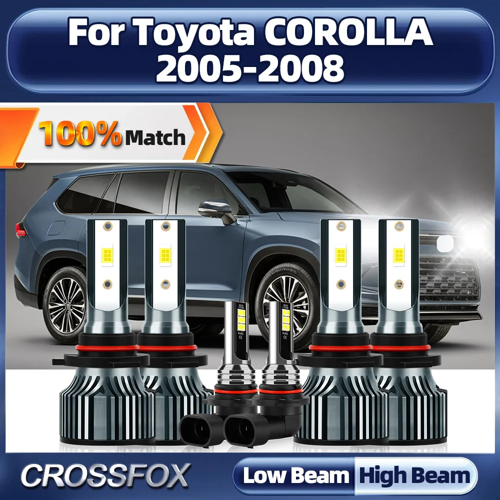 LED Headlight Bulbs 60000LM Super Bright High Low Beam Car Fog Lights 12V 6000K White For Toyota COROLLA 2005 2006 2007 2008
LED Headlight Bulbs 60000LM Super Bright High Low Beam Car Fog Lights 12V 6000K White For Toyota COROLLA 2005 2006 2007 2008