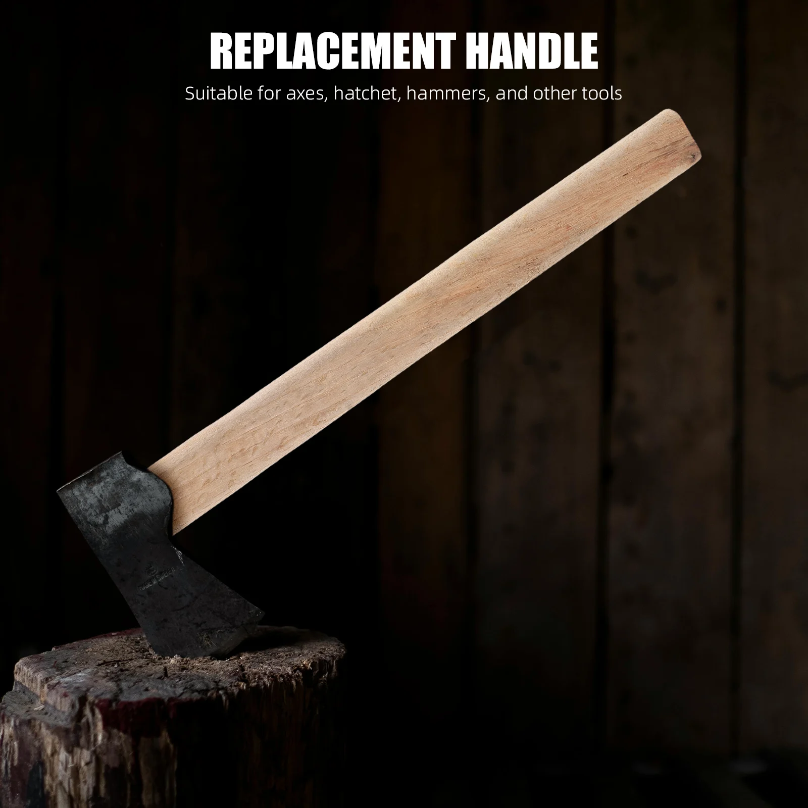 1pc Square Axe Handle Comfortable Wooden Grip Lengthened Farm Tool Compatible Hatchet Hammer Replacement
1pc Square Axe Handle Comfortable Wooden Grip Lengthened Farm Tool Compatible Hatchet Hammer Replacement