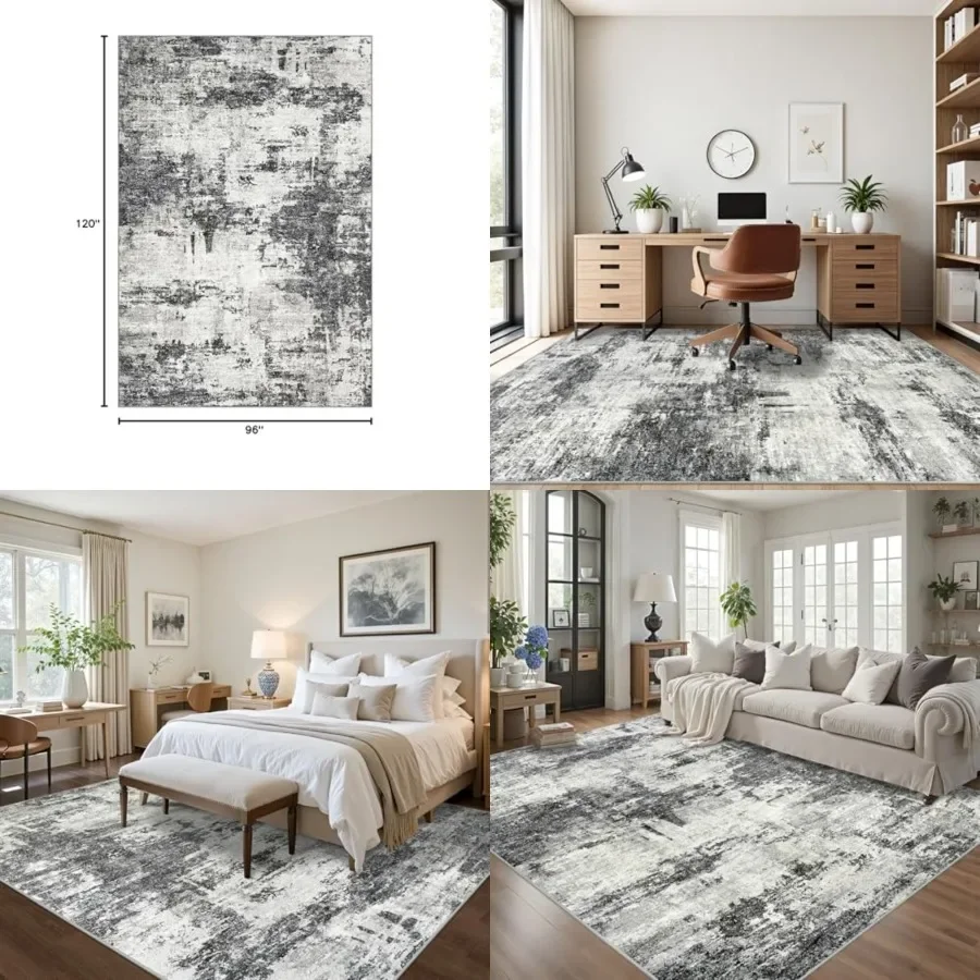 8x10 Area Rugs for Living Room: Abstract Washable Rug with Anti-Slip Backing Non-Shedding Stain-Resistant Soft Modern Large Car
8x10 Area Rugs for Living Room: Abstract Washable Rug with Anti-Slip Backing Non-Shedding Stain-Resistant Soft Modern Large Car