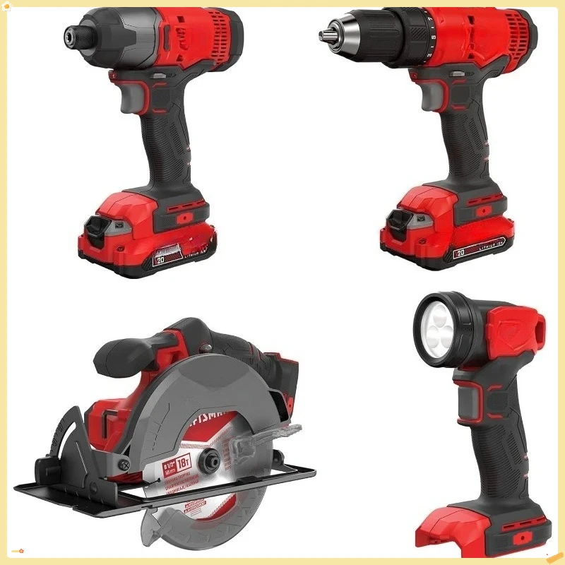 V20 MAX 4-Tool Cordless Combo Kit, Brushless Motor, 2 Batteries & Charger
V20 MAX 4-Tool Cordless Combo Kit, Brushless Motor, 2 Batteries & Charger