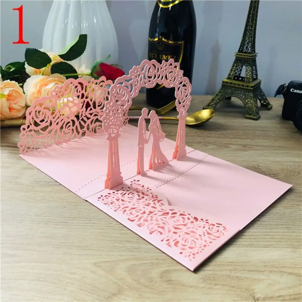 Laser cut 3D Wedding Invitation Pop up 18X13cm Greeting Cards Bride And Groom Pearlescent paper Invite Card Wedding
Laser cut 3D Wedding Invitation Pop up 18X13cm Greeting Cards Bride And Groom Pearlescent paper Invite Card Wedding