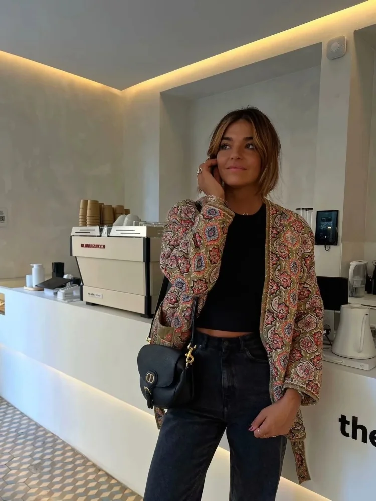 Женская куртка Sister Star, модное хлопковое пальто с длинными рукавами и карманами с принтом, универсальная элегантная удобная повседневная куртка
Женская куртка Sister Star, модное хлопковое пальто с длинными рукавами и карманами с принтом, универсальная элегантная удобная повседневная куртка