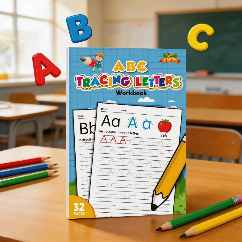 Забавная тетрадь для изучения английского алфавита, детская рабочая тетрадь по английскому алфавиту, 32 страницы с буквами от A до Z, развивающие упражнения
Забавная тетрадь для изучения английского алфавита, детская рабочая тетрадь по английскому алфавиту, 32 страницы с буквами от A до Z, развивающие упражнения
