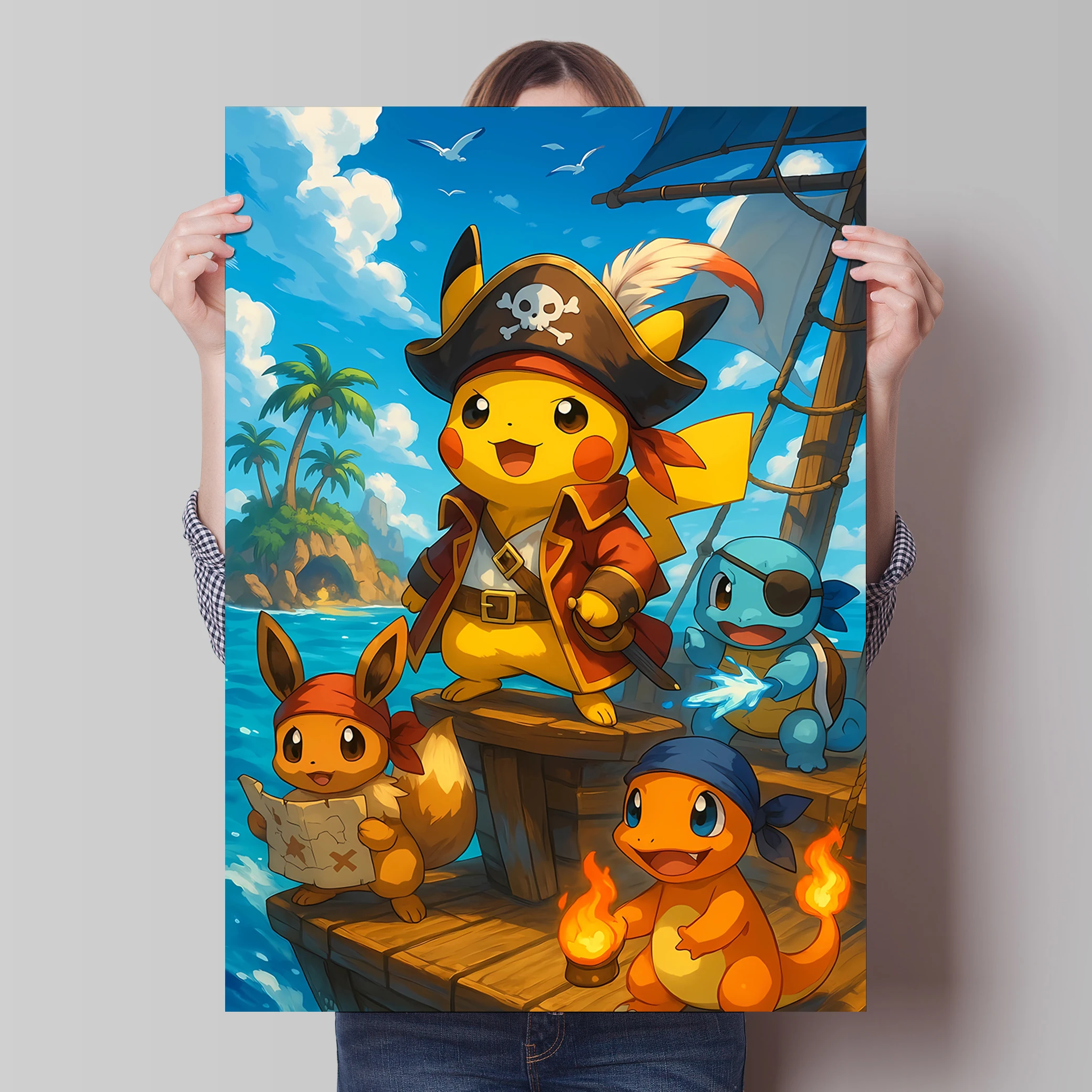 Canvas Artwork Painting Picture Pokemon Poster Pikachu Spray Printing Waterproof Children's Bedroom Decor Kids Action Figures
Canvas Artwork Painting Picture Pokemon Poster Pikachu Spray Printing Waterproof Children's Bedroom Decor Kids Action Figures