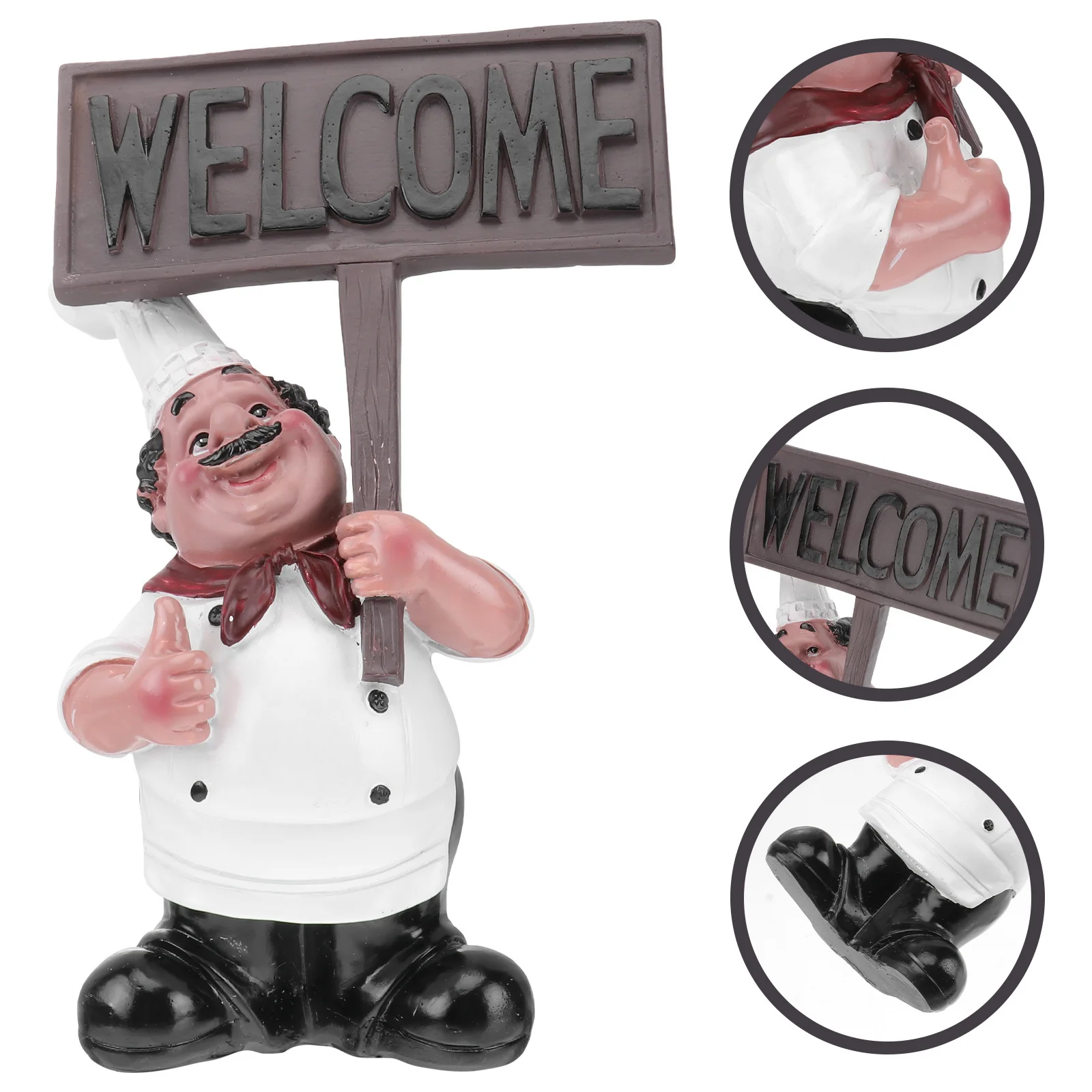 Creative Small Resin Blackboard Chef Figure Ornament Stylish Home Office Decoration Restaurant Doorway Decor Resin Stand
Creative Small Resin Blackboard Chef Figure Ornament Stylish Home Office Decoration Restaurant Doorway Decor Resin Stand