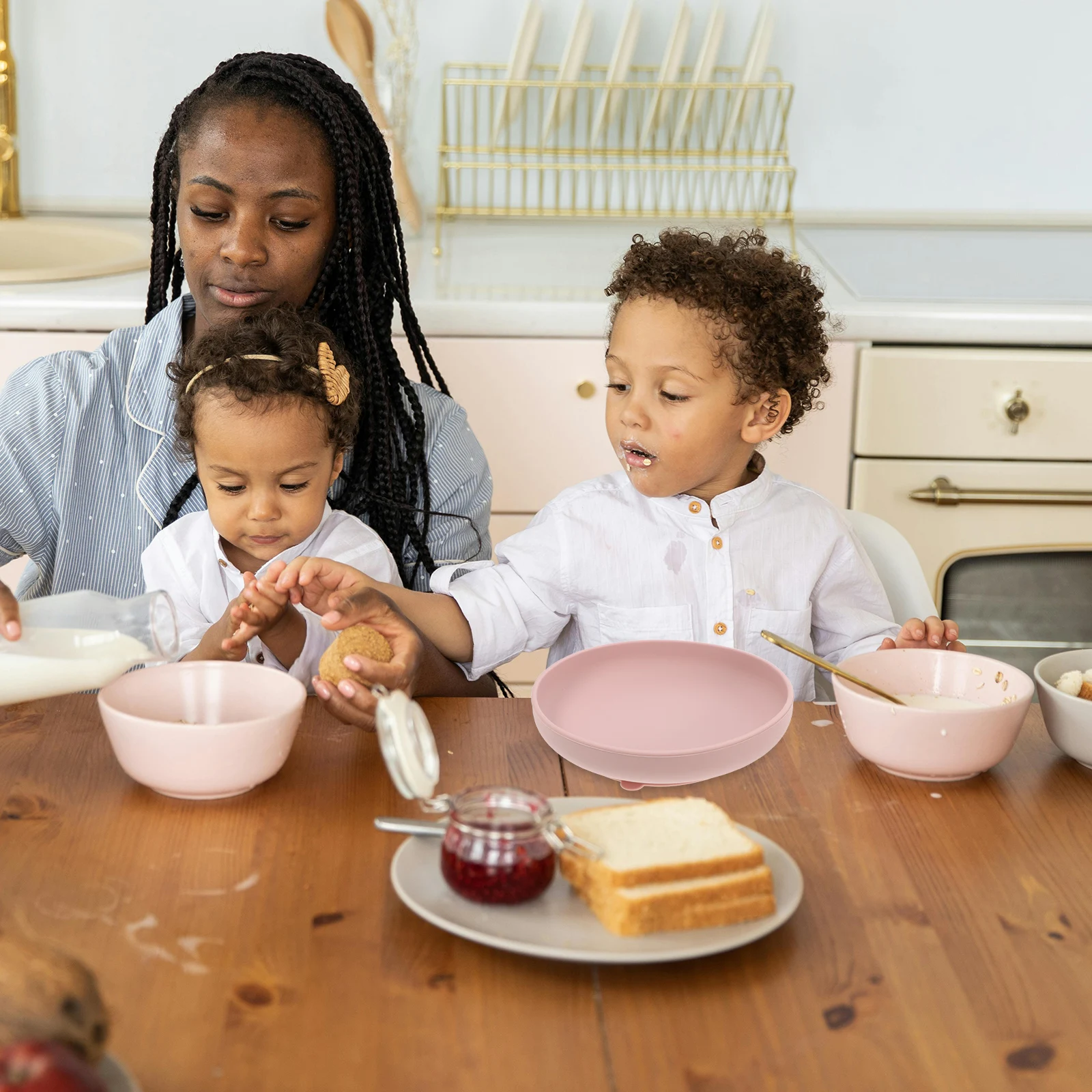 Non-Skid Silicone Suction Plate For Elderlyspill-Proof Strong Base Home Use Easy Clean Unbreakable Adaptive Feeding Utensils 
Non-Skid Silicone Suction Plate For Elderlyspill-Proof Strong Base Home Use Easy Clean Unbreakable Adaptive Feeding Utensils
