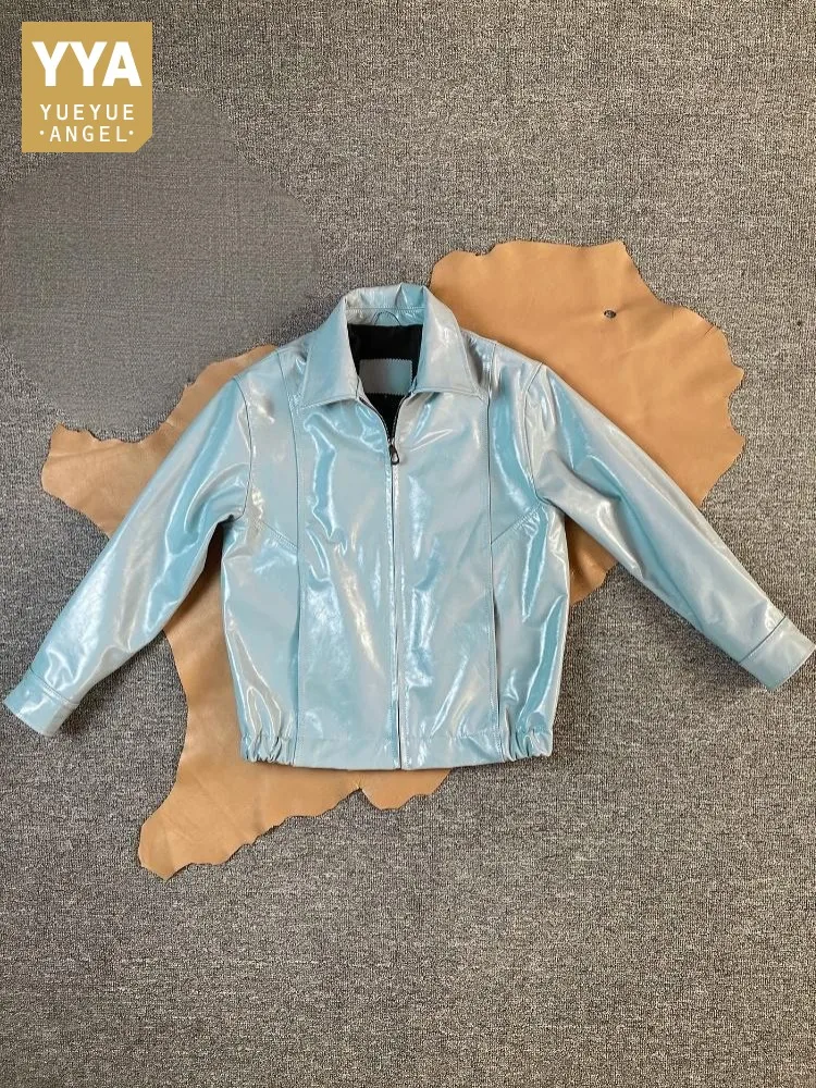 Youth Retro Solid Color Lapel Short Genuine Leather Jacket Loose Long Sleeves Zipper Pocket Top Quality Male Cowhide Coat
Youth Retro Solid Color Lapel Short Genuine Leather Jacket Loose Long Sleeves Zipper Pocket Top Quality Male Cowhide Coat
