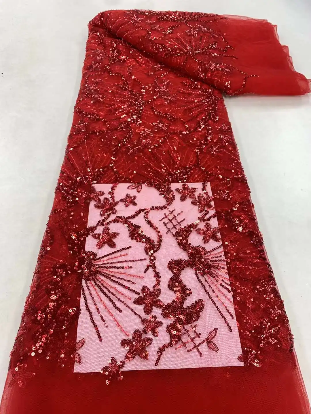High-end Heavy French Embroidery Beads Lace Fabric African Nigeria with Sequins Fabric for Sewing Wedding Party Lace Materials
High-end Heavy French Embroidery Beads Lace Fabric African Nigeria with Sequins Fabric for Sewing Wedding Party Lace Materials