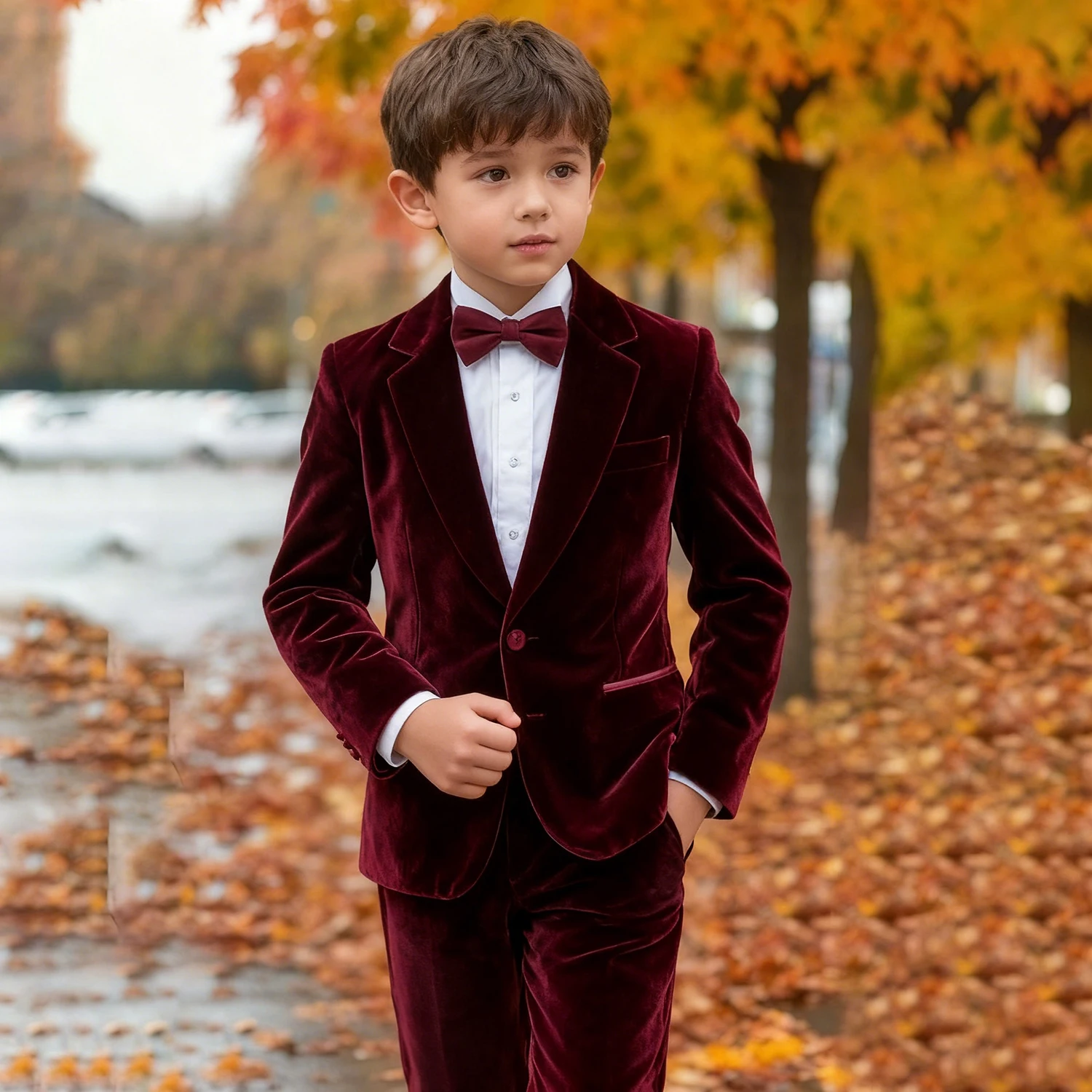 Elegant Wedding Burgundy Boy's Suits Fashion Single Breasted Notch Lapel Slim Fit 2 Piece Children Clothing Outfits Costume
Elegant Wedding Burgundy Boy's Suits Fashion Single Breasted Notch Lapel Slim Fit 2 Piece Children Clothing Outfits Costume