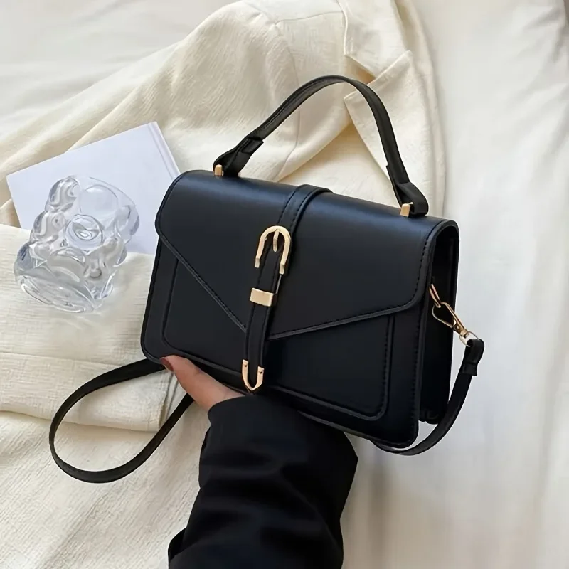 Fashionable Leather Crossbody Messenger Bag Women Luxury Solid Top Handle Shoulder Bags Girls Square Purse Simple Design Handbag
Fashionable Leather Crossbody Messenger Bag Women Luxury Solid Top Handle Shoulder Bags Girls Square Purse Simple Design Handbag