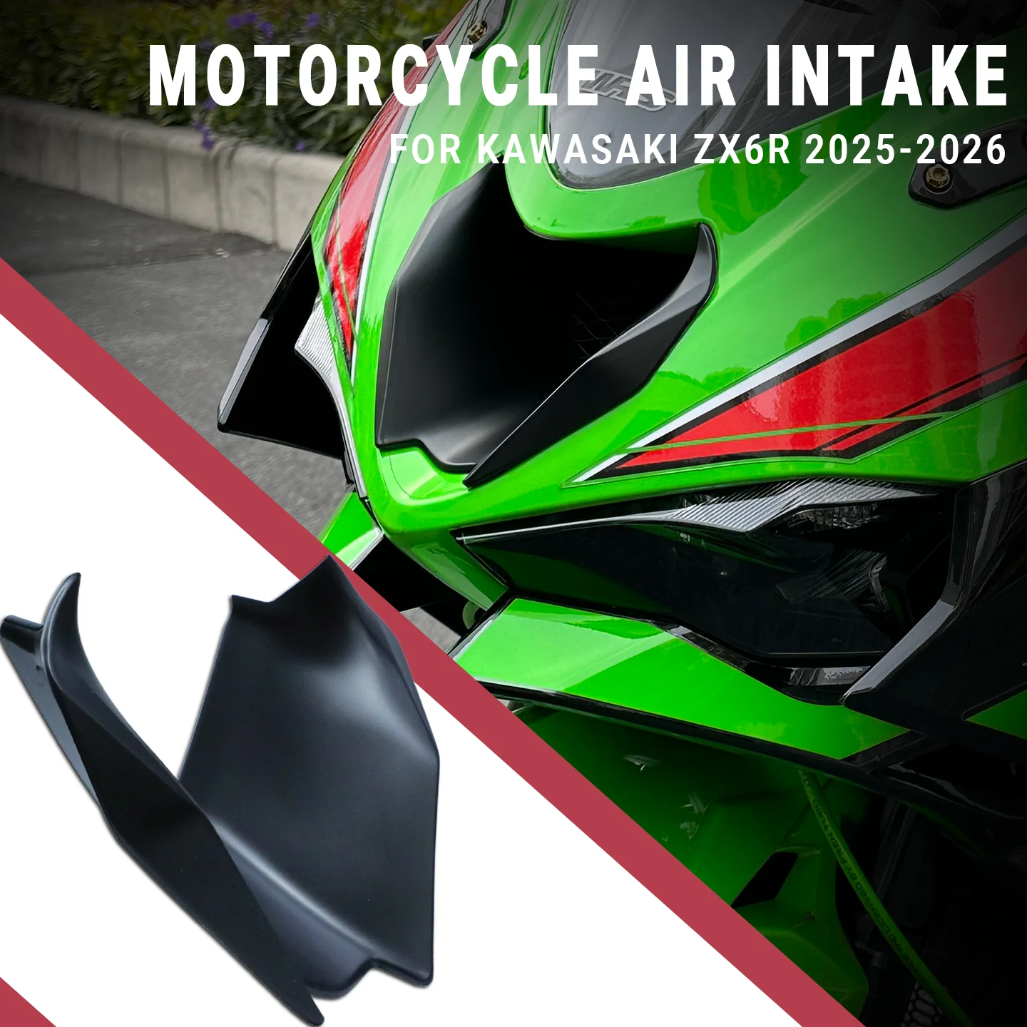 For Kawasaki Ninja ZX6R ZX-6R Motorcycle Plastic Stamping Port Shell Cover ABS Moto Front Air Intake Cover 6R Fairing 2024-2026
For Kawasaki Ninja ZX6R ZX-6R Motorcycle Plastic Stamping Port Shell Cover ABS Moto Front Air Intake Cover 6R Fairing 2024-2026