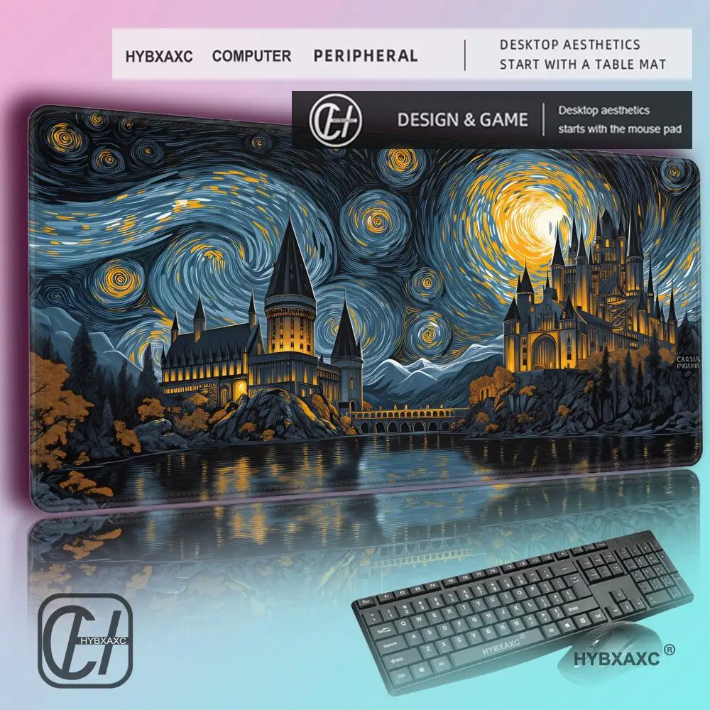 HYBXAXC Starry Wizard Castle Desk Mat - Fantasy Gamer Decor - Magical Desk Accessory
HYBXAXC Starry Wizard Castle Desk Mat - Fantasy Gamer Decor - Magical Desk Accessory