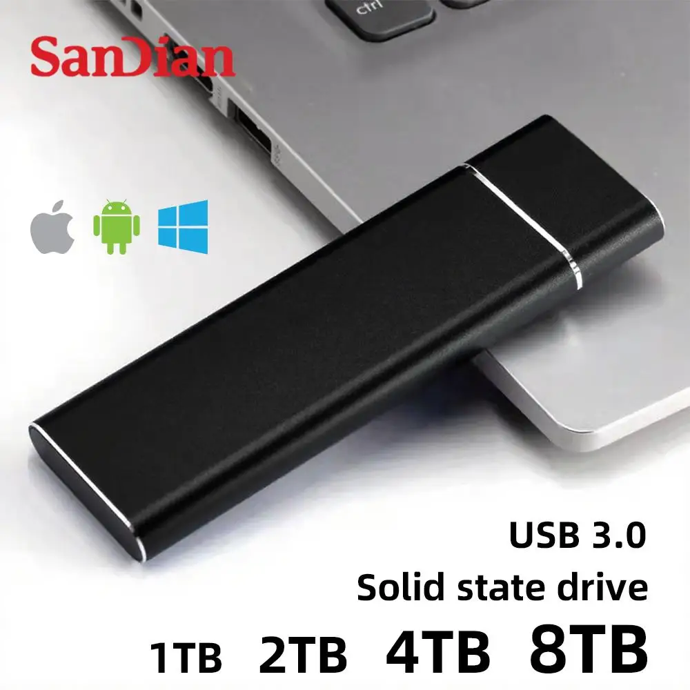Новый внешний жесткий диск SSD 1 ТБ Интерфейс USB3 Портативный жесткий диск Высокоскоростной твердотельный накопитель Внешний жесткий диск для ПК-ноутбука
Новый внешний жесткий диск SSD 1 ТБ Интерфейс USB3 Портативный жесткий диск Высокоскоростной твердотельный накопитель Внешний жесткий диск для ПК-ноутбука