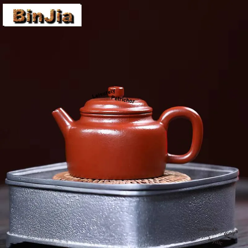 100ML Handmade Yixing Purple Clay Teapots Famous Master Dezhong Pot Raw Ore Zhu Mud Kettle With Filter Zisha Tea Set
100ML Handmade Yixing Purple Clay Teapots Famous Master Dezhong Pot Raw Ore Zhu Mud Kettle With Filter Zisha Tea Set