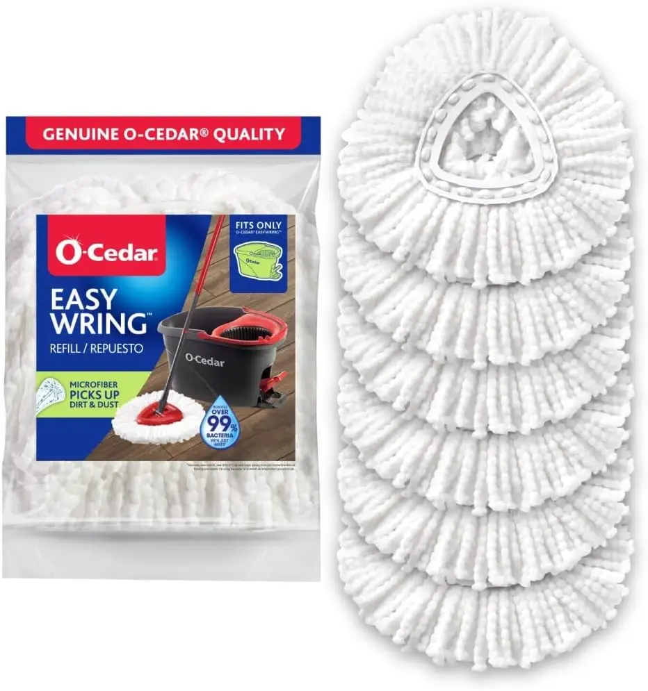 Набор из 6 сменных насадок для швабры EasyWring Spin Mop — моющаяся микрофибра для всех твердых полов
Набор из 6 сменных насадок для швабры EasyWring Spin Mop — моющаяся микрофибра для всех твердых полов