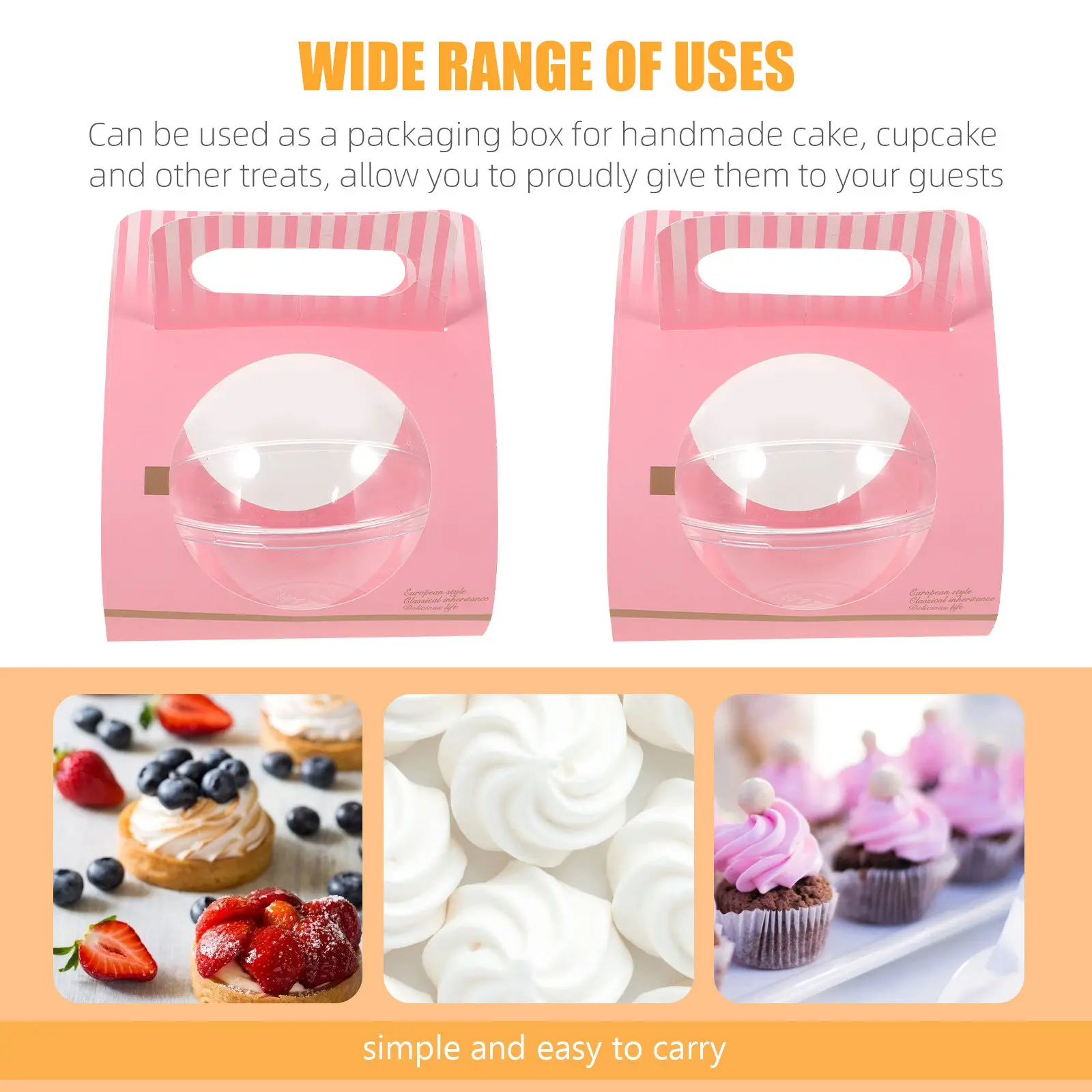 10Pcs Pink Transparent Mousse Cake Container Lightweight Portable Ball Shape Dessert Storage Box Cake Container
10Pcs Pink Transparent Mousse Cake Container Lightweight Portable Ball Shape Dessert Storage Box Cake Container