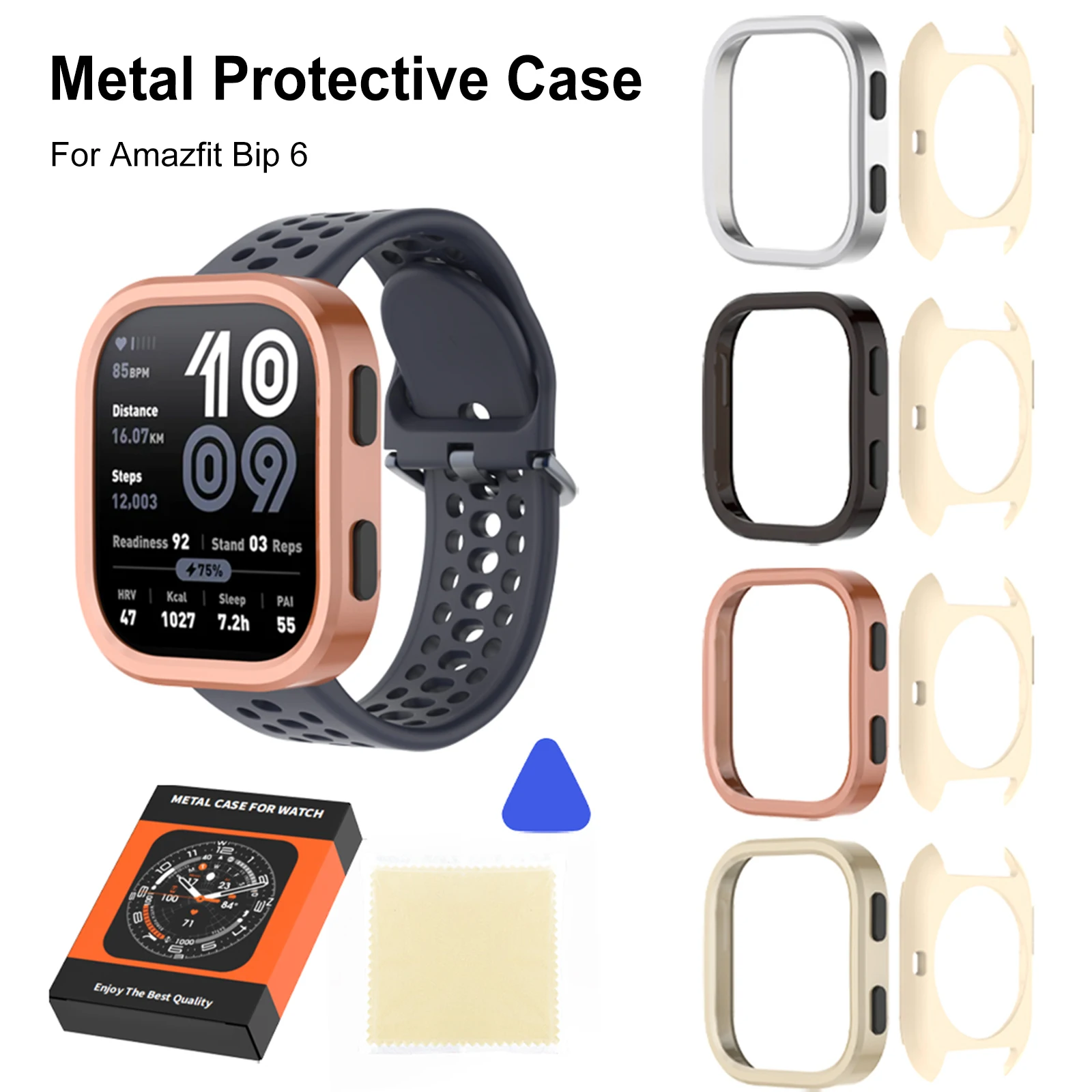For Amazfit Bip 6 Metal Protective Case Shockproof Smartwatch Thin Cover Anti-Scratch Replacement Hard Case Gift for Friends
For Amazfit Bip 6 Metal Protective Case Shockproof Smartwatch Thin Cover Anti-Scratch Replacement Hard Case Gift for Friends