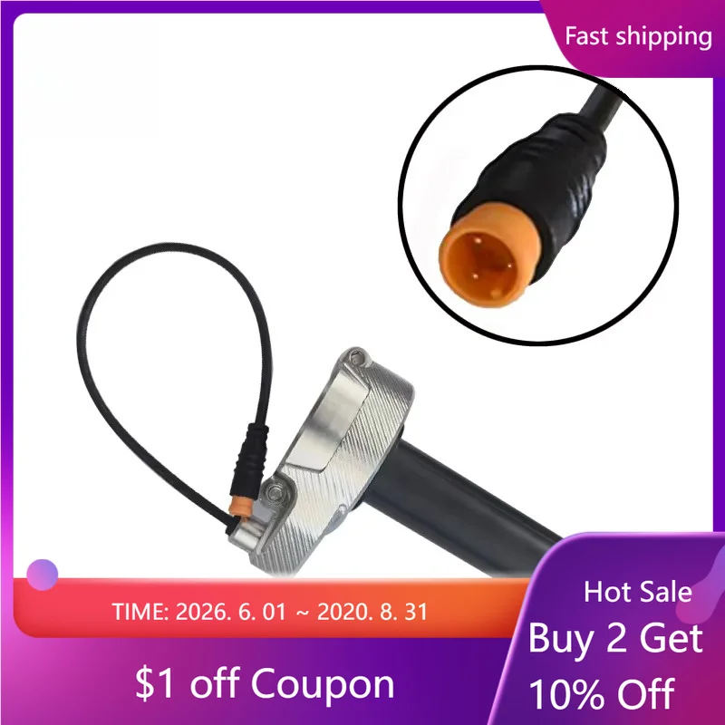 3PIN CNC Twist Grip Throttle Handlebar Accelerated Handle Throttle WP Male Connector for OUXI V8 Fat Bike,Fatboy/super73 Ebike
3PIN CNC Twist Grip Throttle Handlebar Accelerated Handle Throttle WP Male Connector for OUXI V8 Fat Bike,Fatboy/super73 Ebike