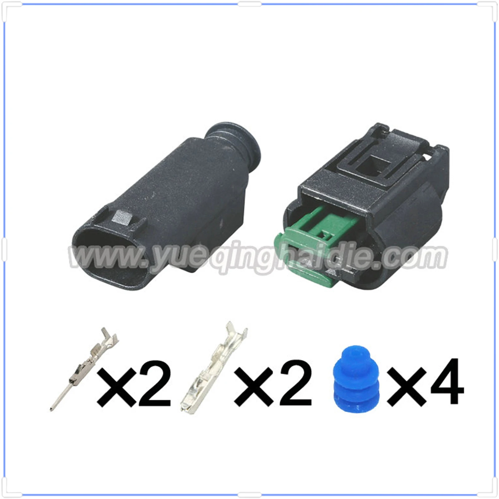 AMP 2 Pin Connector 0.6mm Male Female Connectors Auto AC Assembly Terminal Wire Harness Plug Socket 7-967570-4 968405-1
AMP 2 Pin Connector 0.6mm Male Female Connectors Auto AC Assembly Terminal Wire Harness Plug Socket 7-967570-4 968405-1